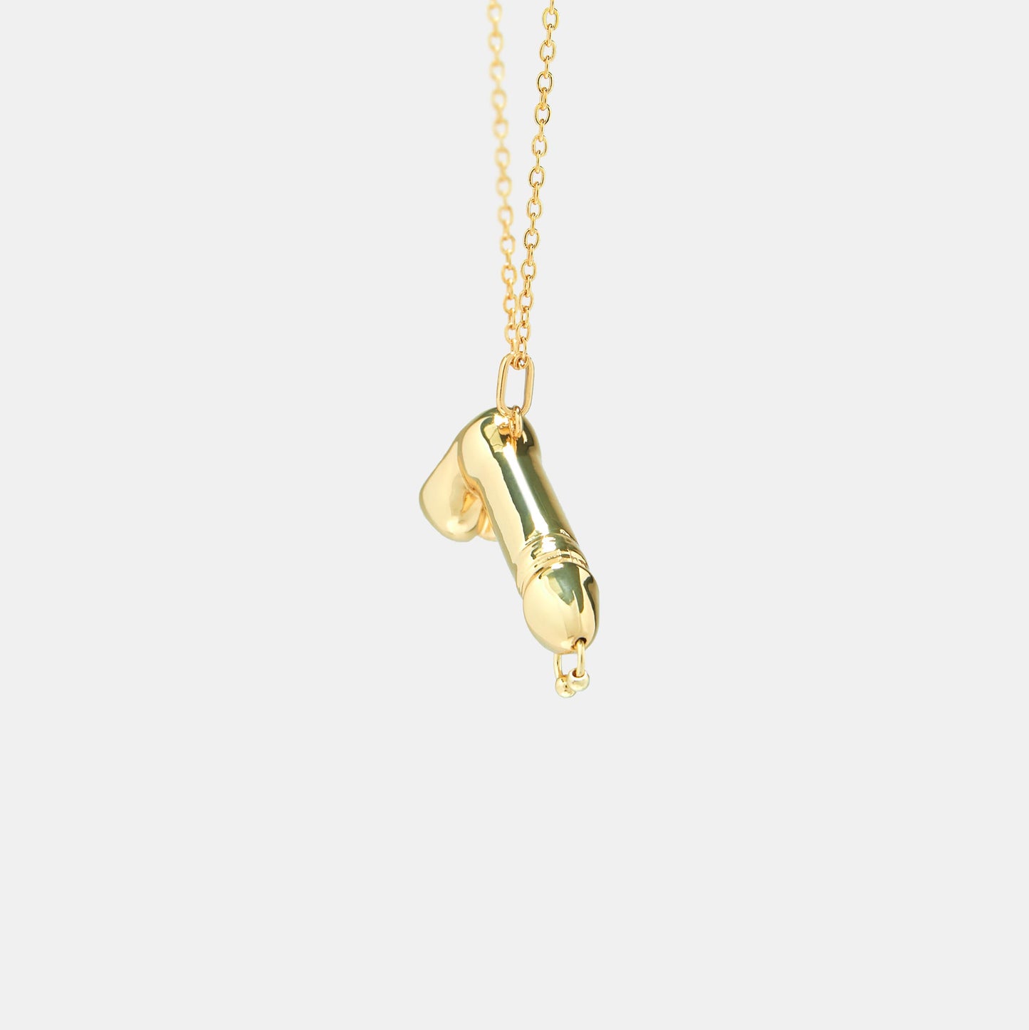 Prince Albert Dick Pendant Necklace - Gold