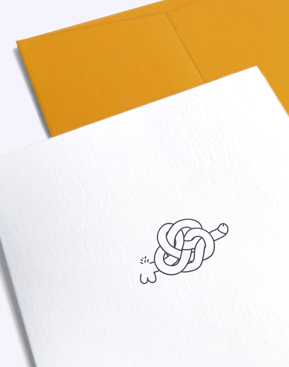 Greeting Card - Get Well Soon Knot