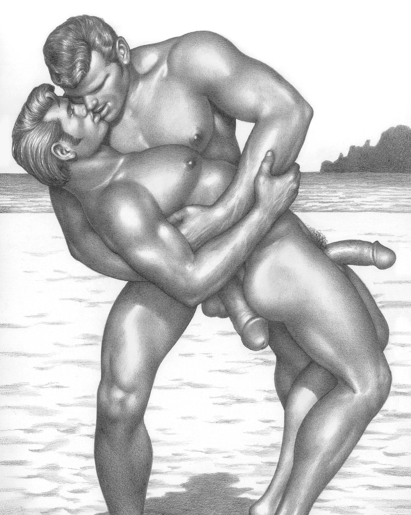 Greeting Card - Tom of Finland: Naked Kiss